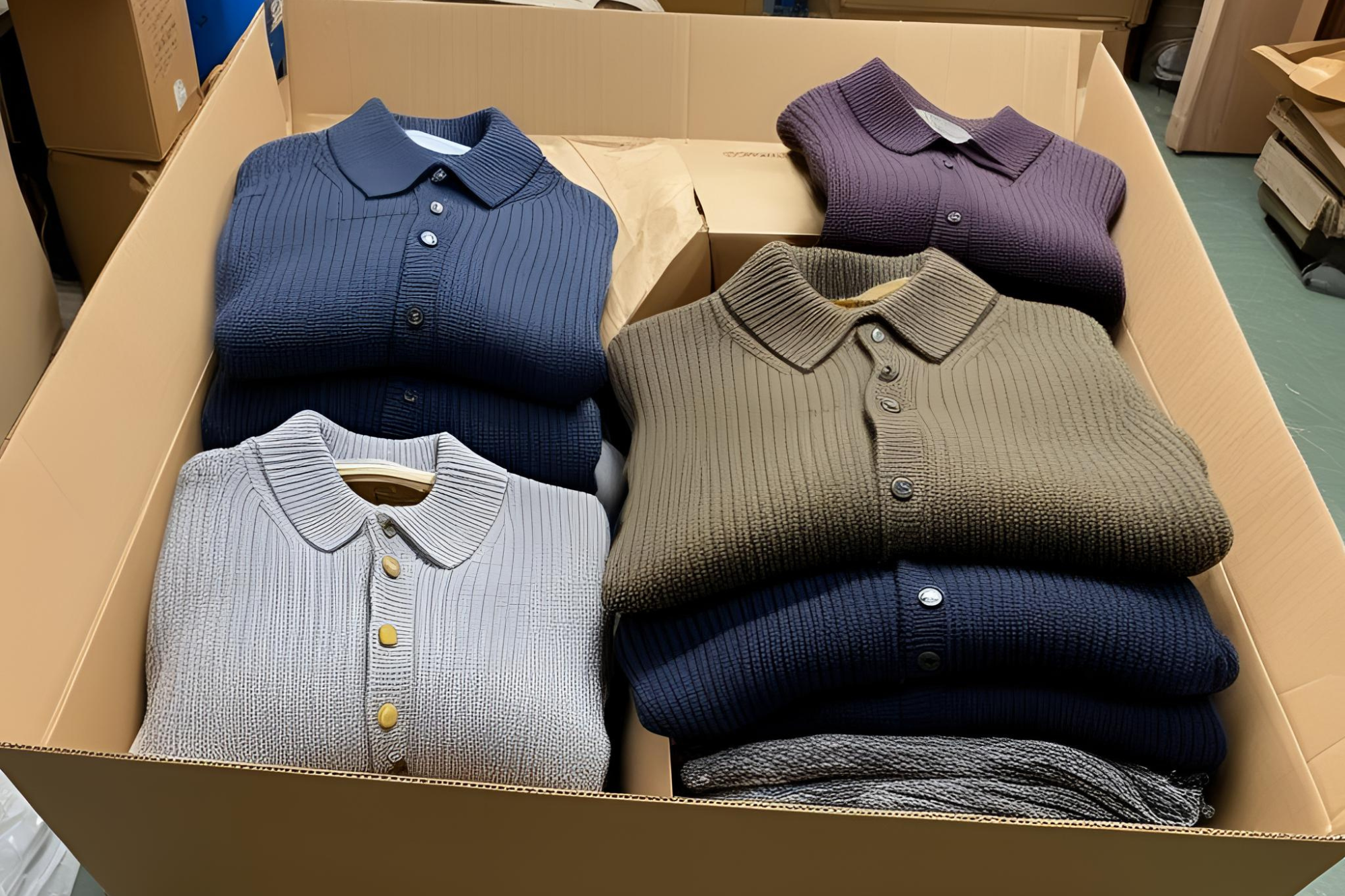 Proper off-spec product destruction applies to items like these sweaters.